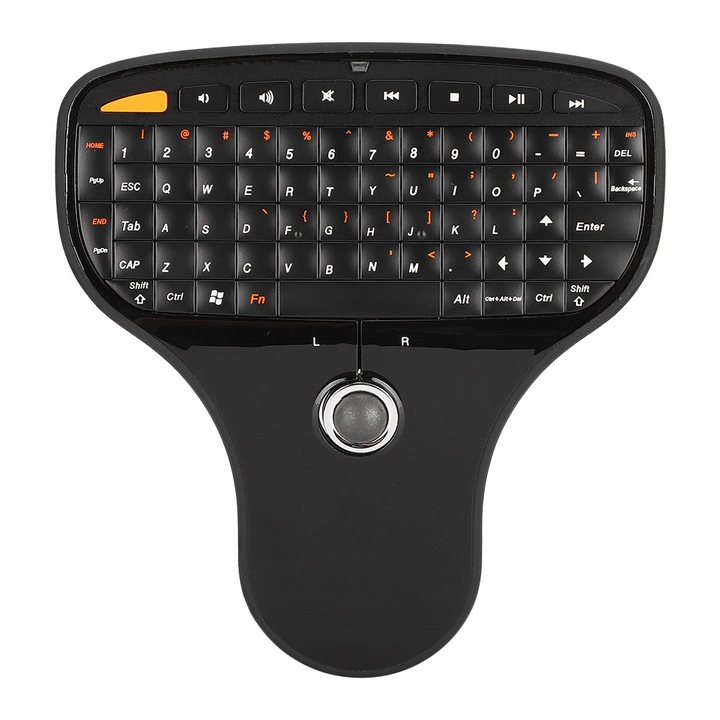 Tastatura Mini Jormftte 95 Taste Neagra USB Wired