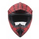 Set Casca de Protectie cu Manusi, Ochelari si Cagula, Moto, Cross, Enduro, ATV, Marime XL, ABS, Spiderman, Interior Detasabil Lavabil, Flytec™