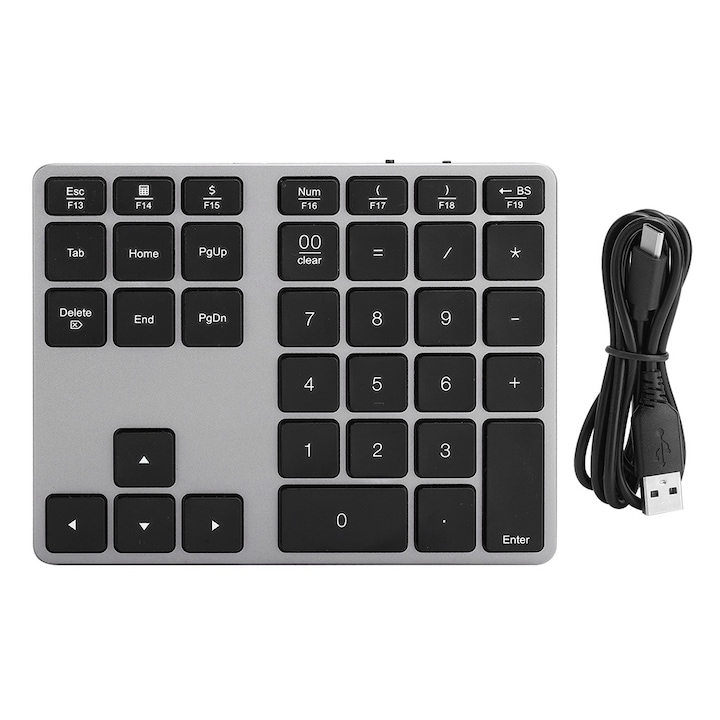 Tastatura pliabila Jormftte, wireless, compacta, baterie 120mAh, culoare neagra
