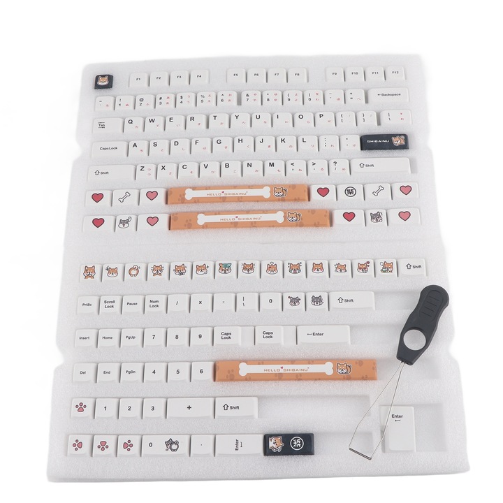 Tastatura de gaming Jormftte 104 taste, design ergonomic, iluminare RGB, durabila