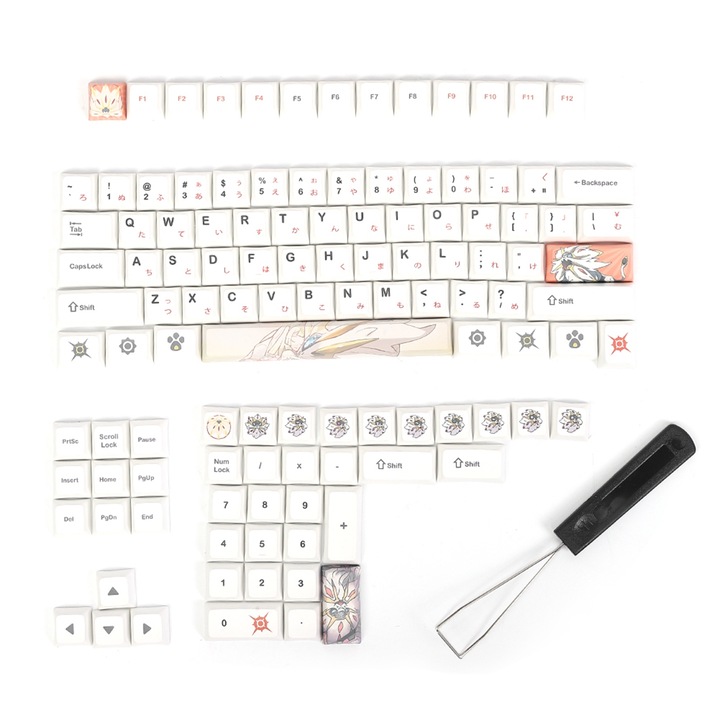 Set tastatura si mouse wireless Jormftte HK-03, ergonomic, multimedia, negru