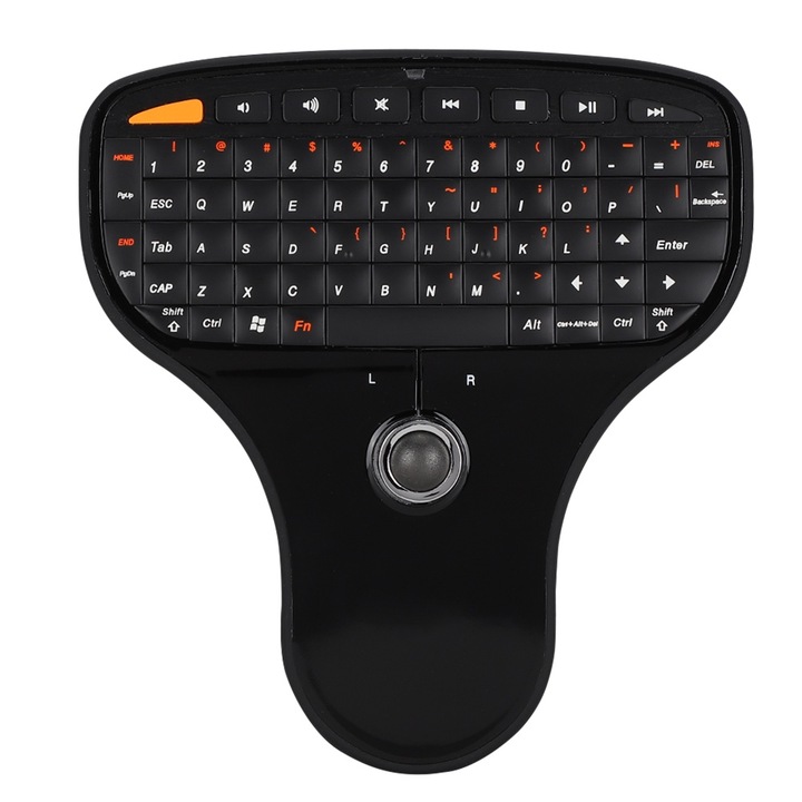 Tastatura gaming Jormftte, 104 taste, iluminare RGB, design ergonomic, neagra