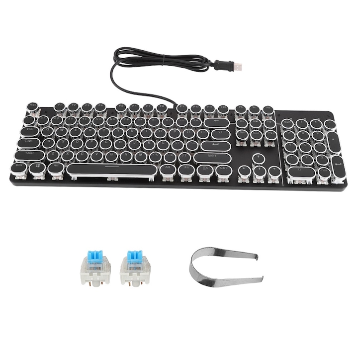 Tastatura pliabila Jormftte Bluetooth 3.0, design compact, conexiune stabila, 10m, pentru laptop si tableta