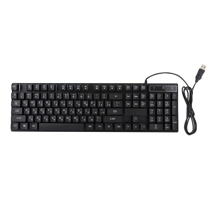 Tastatura wireless cu touchpad Jormftte, ultra subtire, Bluetooth, 10m, compatibila Windows/Android/iOS