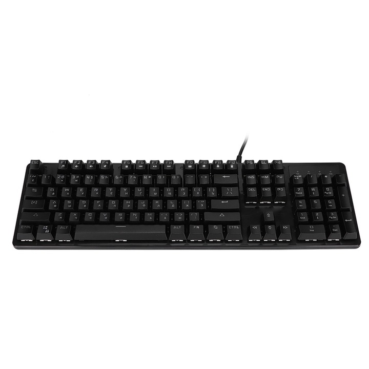 Tastatura mini USB Jormftte, impermeabila, multimedia, portabila, 1.5m cablu, ABS