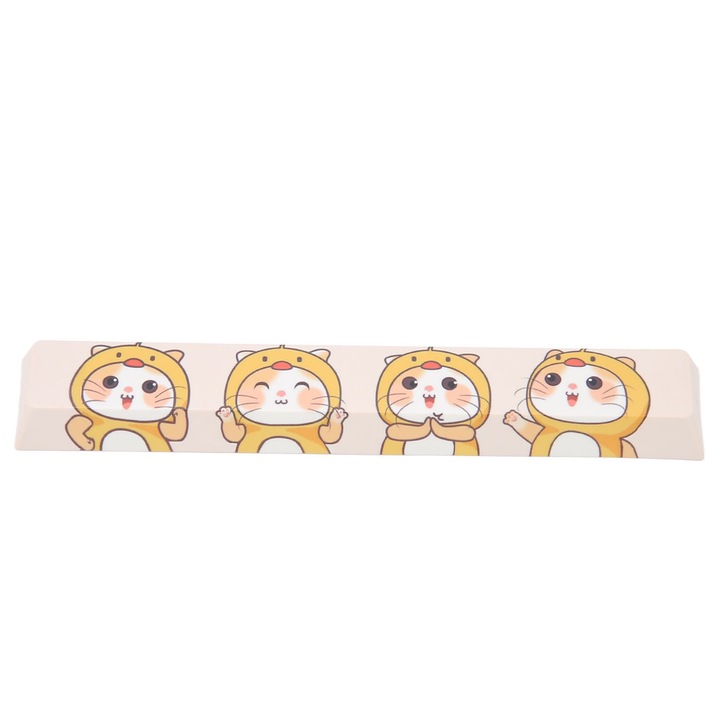 Jormftte szóköz billentyűsapka, aranyos macska modell, változatos színek, univerzális kompatibilitás