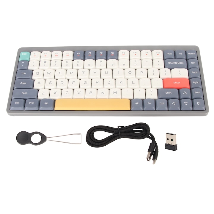 Tastatura de inlocuire Jormftte K43S, 85 taste, ABS si aliaj de aluminiu, usor de utilizat