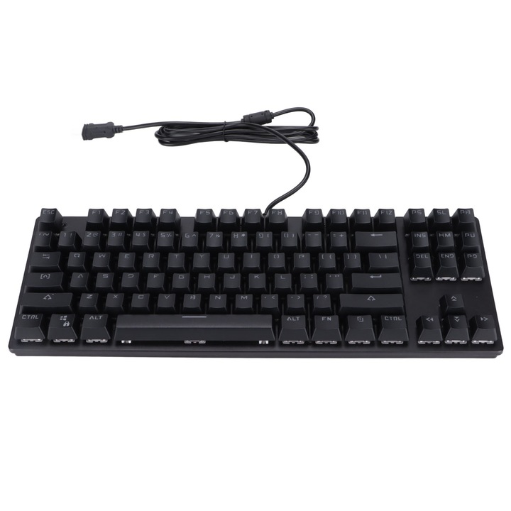 Tastatura mecanica Jormftte, 104 taste, iluminare RGB, design ergonomic, cablu