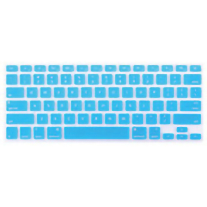 Jormftte billentyűzetborító MacBookhoz, szilikon, víz- és porálló, kék