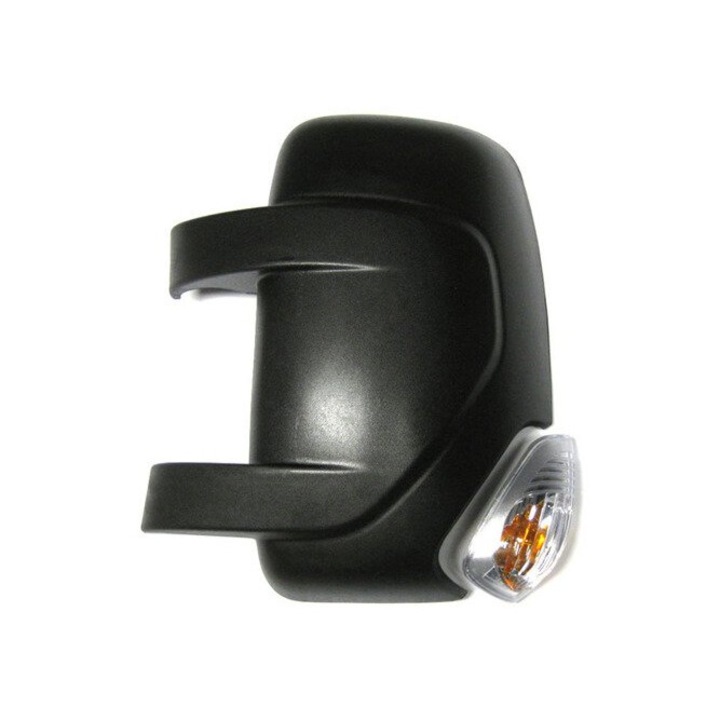 Set obudowa lusterka si semnalizator pentru Opel Movano, 2010, negru, stanga