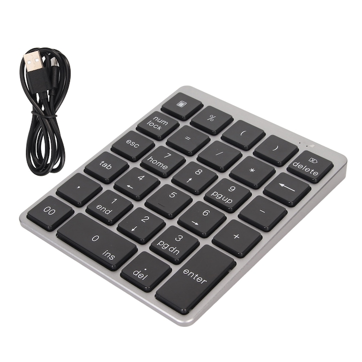 Tastatura wireless Jormftte AK18, 18 taste, design compact, culori multiple