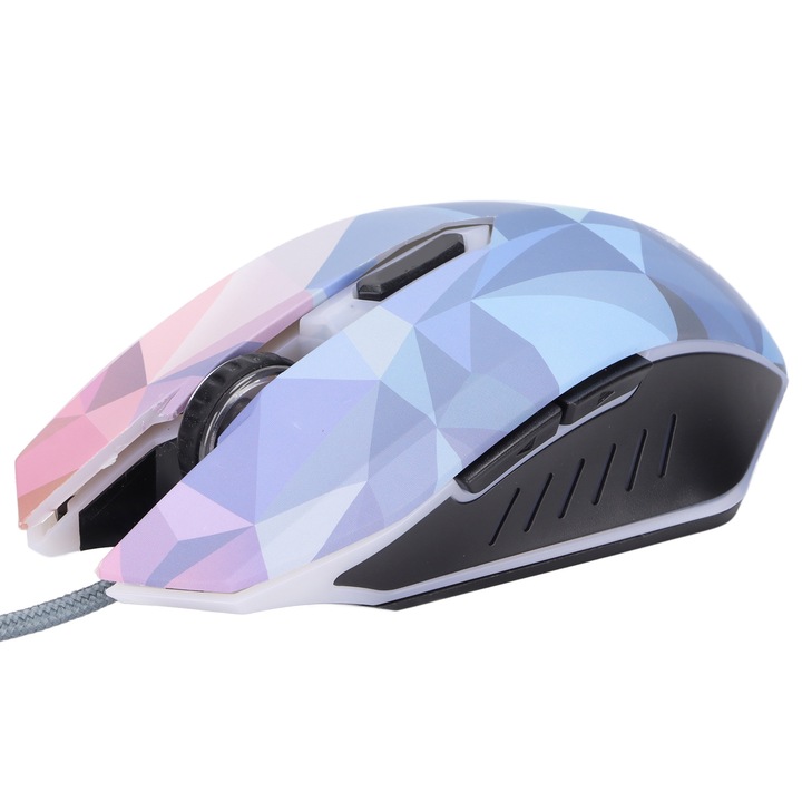 Jormftte gamer egér, 4 állítható DPI, többszínű világítás, ergonomikus