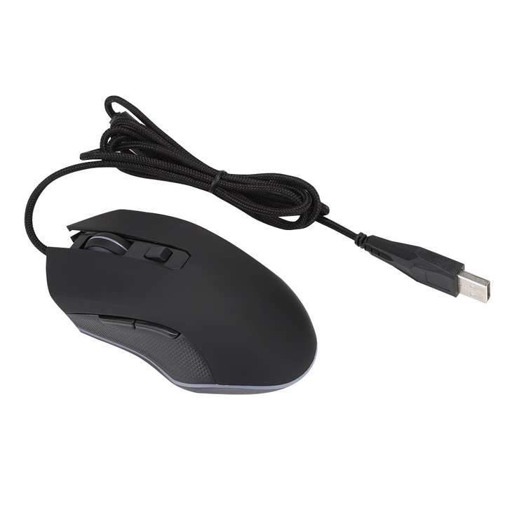 Jormftte A866RGB Gamer egér, 6 világítási mód, 6400 DPI, 1.5m kábel