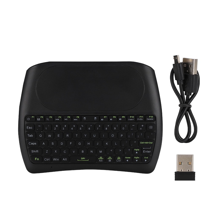 Tastatura mecanica Jormftte, RGB, 61 taste, design ergonomic, cablu, 1850mA