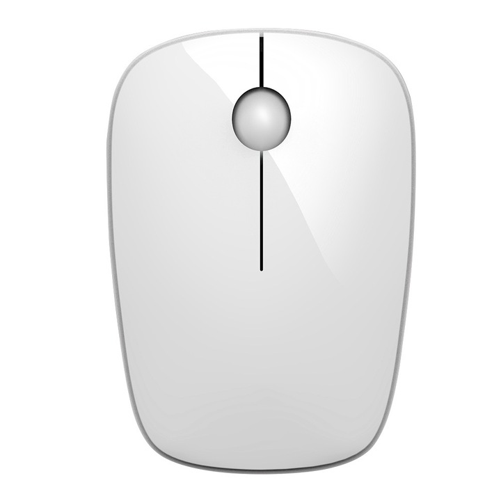 Egér vezeték nélküli Jormftte 250Hz, 1600 DPI, fehér
