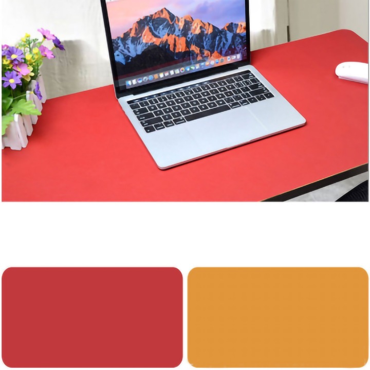 Jormftte asztali alátét, PU, 2mm, vízálló, 60x30cm, borvörös, sárga