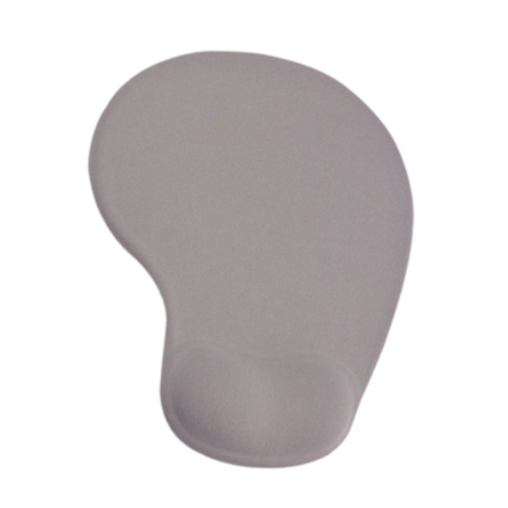 Egérpad csuklótámasszal, Jormftte, ergonomikus kialakítás, szürke, mérete 30x25cm