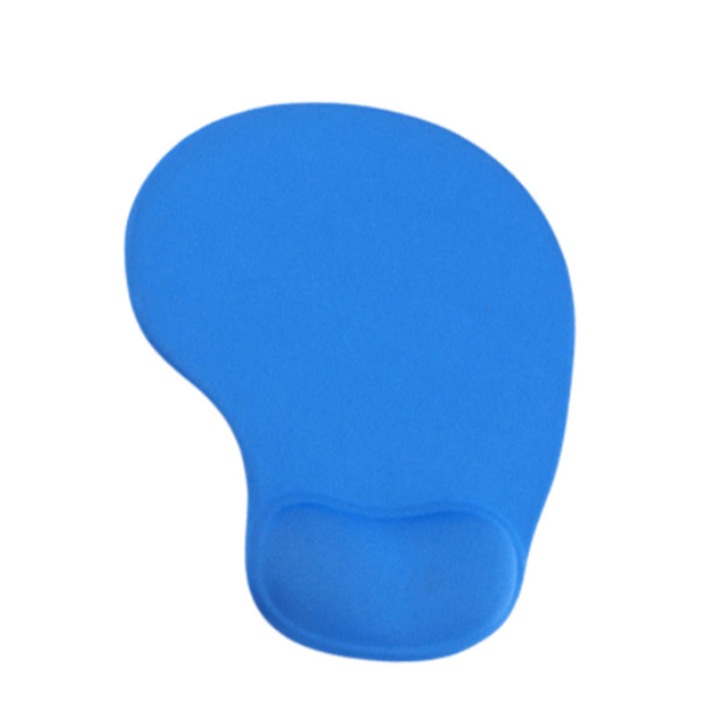 Egérpad csuklótámasszal, Jormftte, szilikon, világoskék, ergonomikus, kényelmes