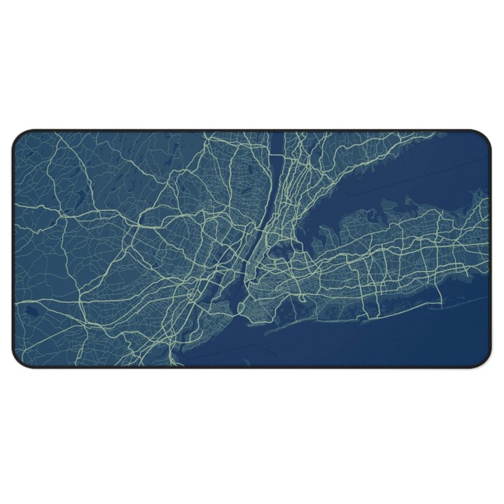 Egérpad, Jormftte, Harta NYC, 4mm neoprén, csúszásgátló, 31"x15.5"