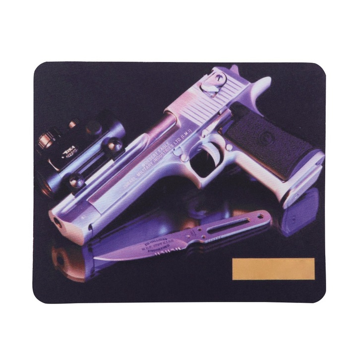 Rajzfilm pisztoly stílusú vastagított asztali egérpad Csúszásgátló egérpad otthoni irodába (MK-Q3)
