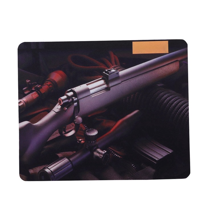 Rajzfilm fegyver stílusú Groase irodai asztali egérpad csúszásmentes egérpad otthoni irodába (MK-Q5)