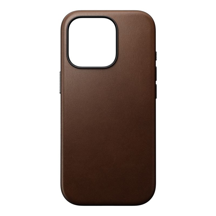 Калъф, Nomad Modern Leather Case за iPhone 16 Pro, тъмнокафяви