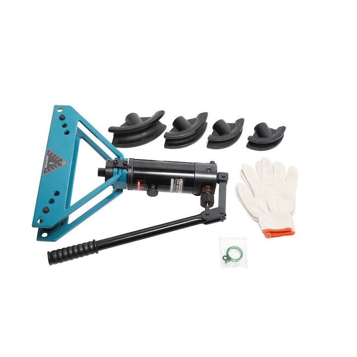 Presa hidraulica pentru indoit tevi, 6 tone, 3/8'', 1/2'', 3/4'', 1'', cursa pistonului 150mm