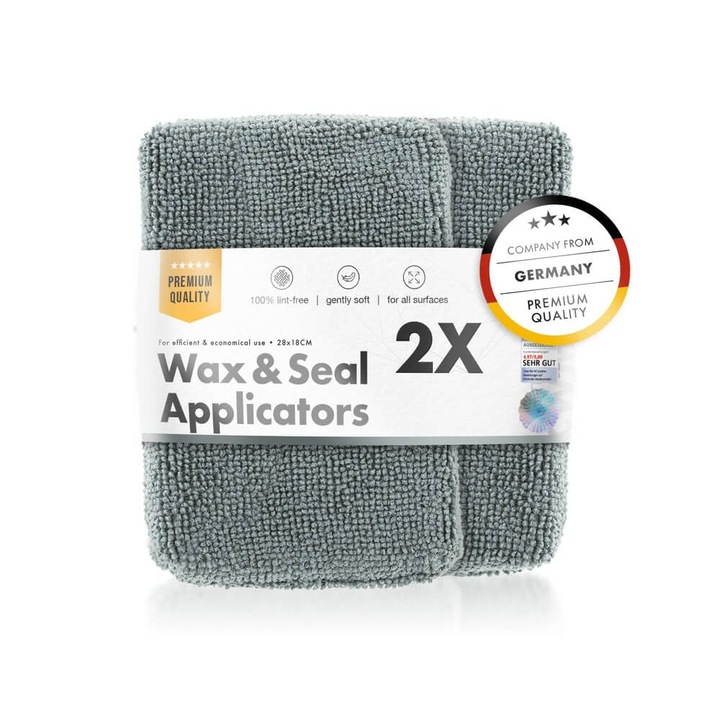 Set 2 buc Aplicator Microfibre Ceara si Sealant ChemicalWorkz Wax and Seal
