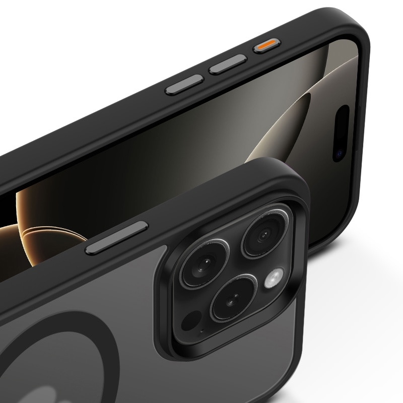 Husa de Protectie, Compatibila Apple iPhone 16 Pro Max, Doctor Shield Fantom, MagSafe - Negru