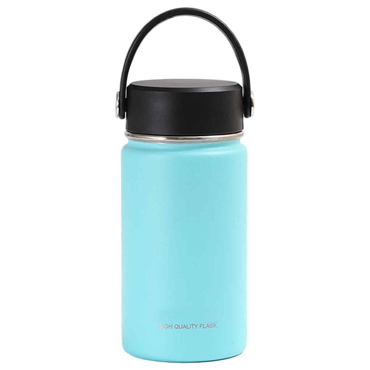Sticla apa sport, HERUSI, izolatie vid, otel inoxidabil, argintiu, 500ml