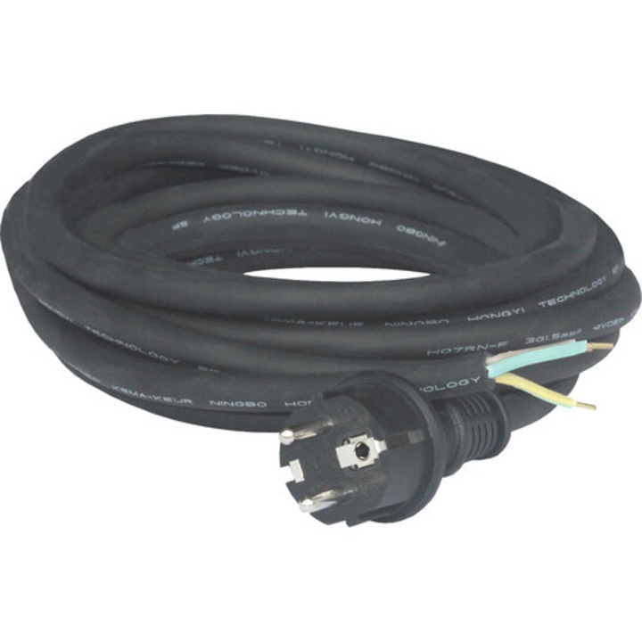 Cablu De Alimentare H07rn-f 3x1, 5mm² 5m Negru