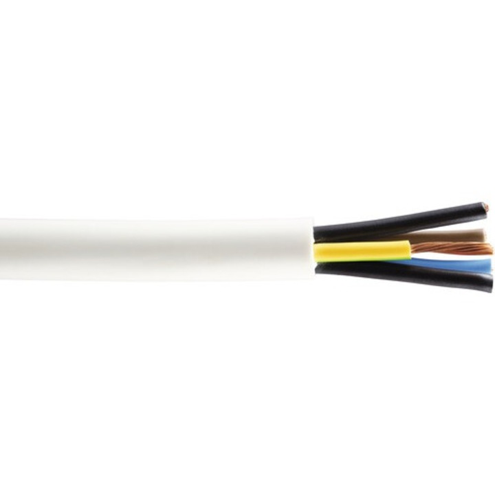 Cablu Myym (H05vv-f) 5x0, 75 Mm² Alb, Inel 20m