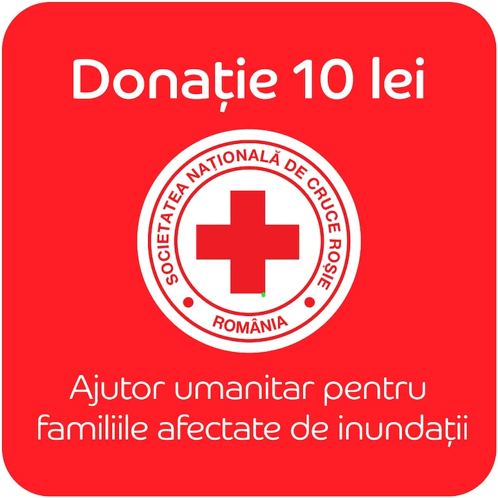 Donație 10 lei - Apel umanitar pentru inundatiile din Galati si Vaslui Crucea Roșie Română
