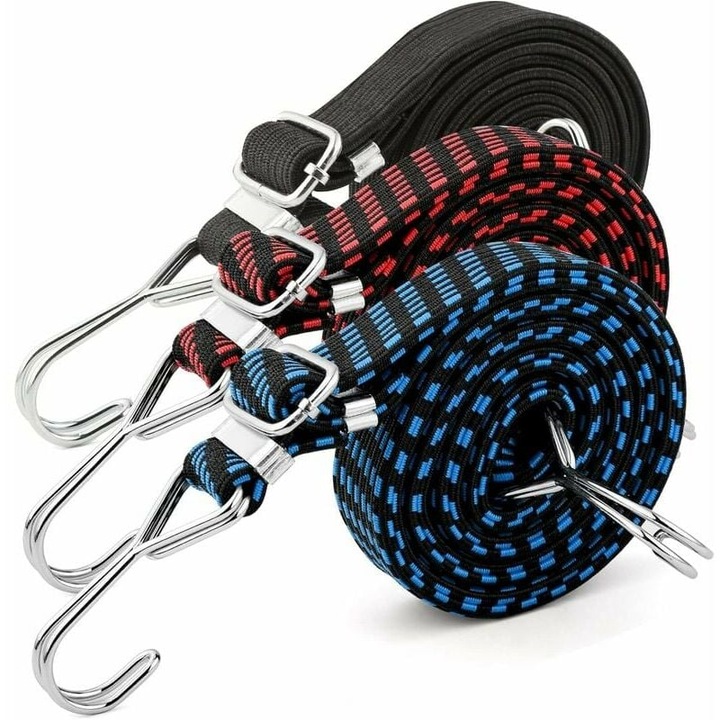 Еластичен колан, QttvbTna, комплект от 3 части, 2м, многоцветен