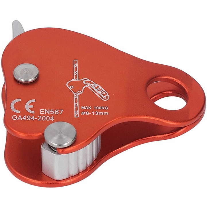 Echipament de escalada Enforose, design cu piesa de blocare, capacitate de incarcare 5KN, control sigur al franghiei, 8-13mm