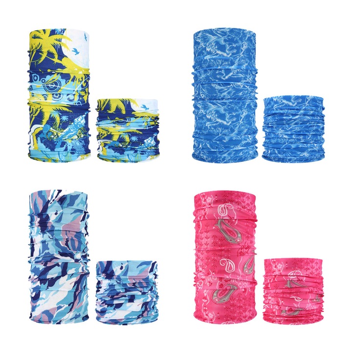 Set 4 fulare pentru ciclism, pescuit, drumetii, alergare