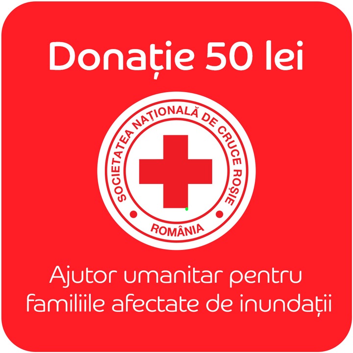 Donație 50 lei - Apel umanitar pentru inundatiile din Galati si Vaslui Crucea Roșie Română