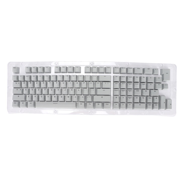 Set 73PCs Capace Tastatura Mecanica PBT Jormftte, Model 6064 cu Pattern Pinguini, Culori Diverse