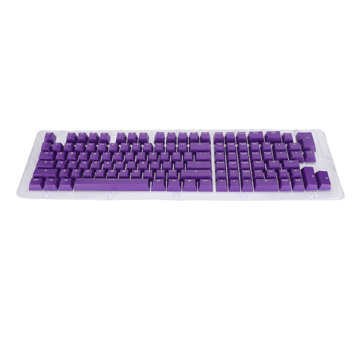 Set 108 capace de taste PBT, Jormftte, gradient curcubeu, design ergonomic, compatibile cu tastaturi mecanice