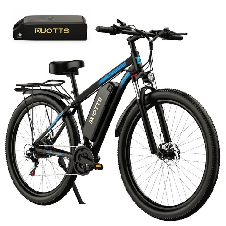 DUOTTS C29 elektromos kerékpár, 750W, 21 sebesség, 2*48V 15Ah, fekete, 29 hüvelykes