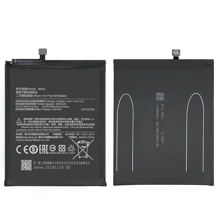 Baterie telefon, Compatibil Xiaomi BM3J Mi 8 Lite 3350mAh
