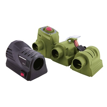 Aparat de ascutit Heinner DBS03, 110 W, 5700 RPM, Modul de ascutire a cutitelor, 5500 RPM, Modul de polizare 5500 RPM, Disc 51 mm, Modul de ascutire a burghielor 1500 RPM Aparat de ascutit Heinner DBS03, 110 W, 5700 RPM, Modul de ascutire a cutitelor, 5500 RPM, Modul de polizare 5500 RPM, Disc 51 mm, Modul de ascutire a burghielor 1500 RPM