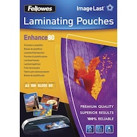 Folie de laminat Fellowes, 80 microni, 100 buc, A3
