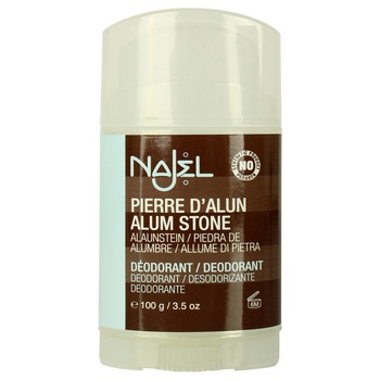 Deodorant piatra de alaun stick reglabil, Najel, 100g Deodorant piatra de alaun stick reglabil, Najel, 100g