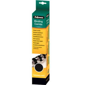 Set 100 buc spire Fellowes, plastic, 12 mm, negru, max 80 coli Set 100 buc spire Fellowes, plastic, 12 mm, negru, max 80 coli