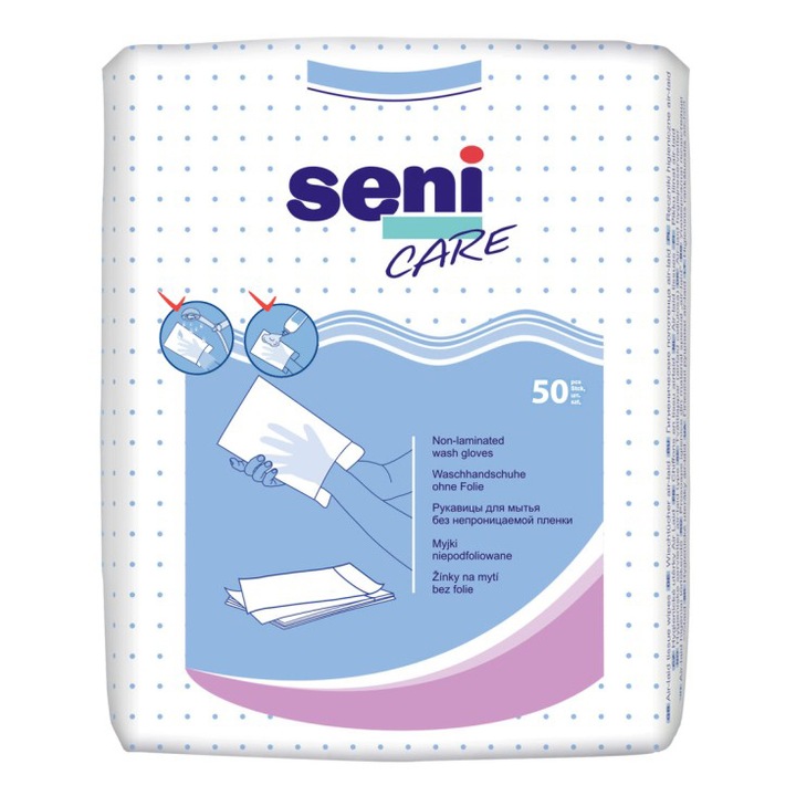 Непромокаеми ръкавици за почистване Seni Care, 50 броя