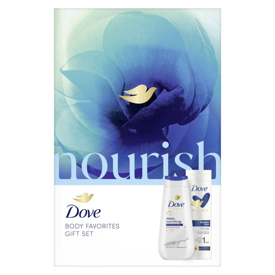 Set cadou Dove Advanced Care: Gel de dus Deeply Nourishing, 225ml