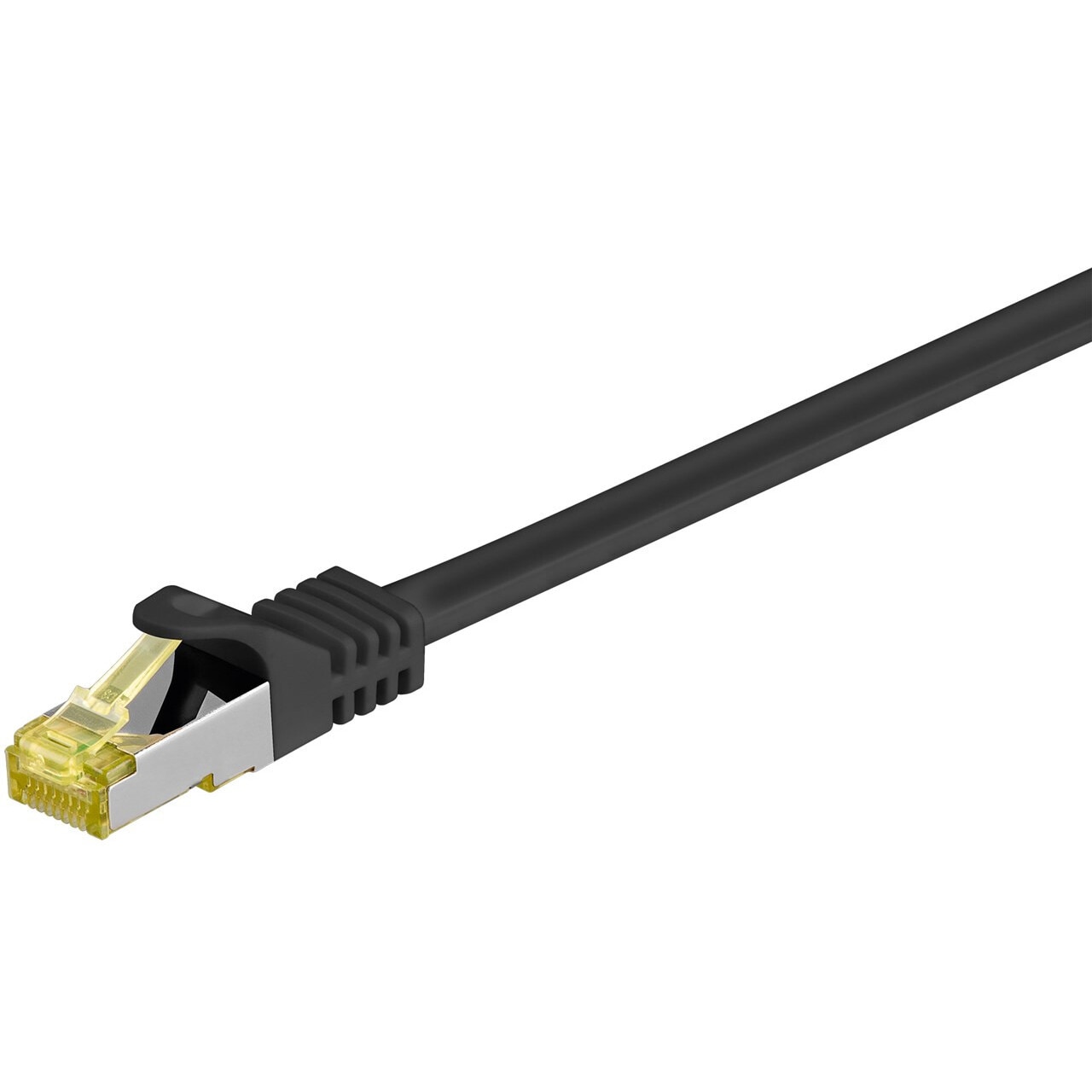 Cablu patch RJ45, CAT 6A S/FTP, 500 MHz, 1m, negru - eMAG.ro