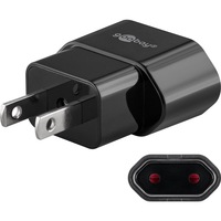 Adaptor priza, Goobay, USA / Japonia, Negru