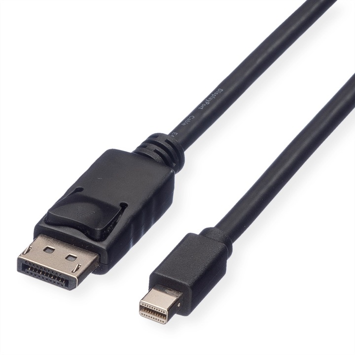 Cablu DisplayPort, ROLINE GREEN, DP tata - Mini DP, 1M, Negru